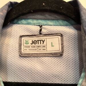 Jetty Men's Blue short sleeve Shirt Size Large
